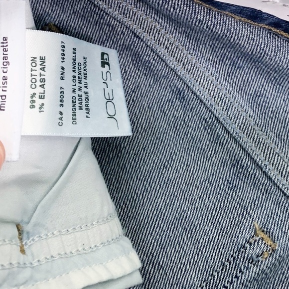 NWT Joes Jeans The Lara Mid Rise Cigarette Jeans in Scandal Medium Blue - Picture 8 of 10